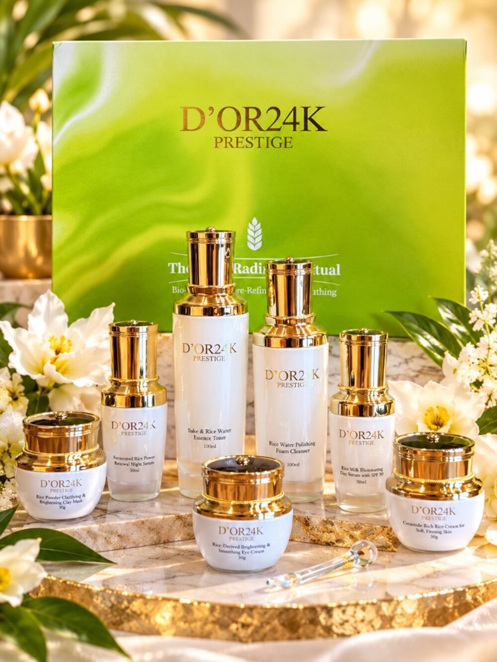 D'OR24K Prestige The Rice Radiance Ritual Birghtening, Pore Refining & Smoothing